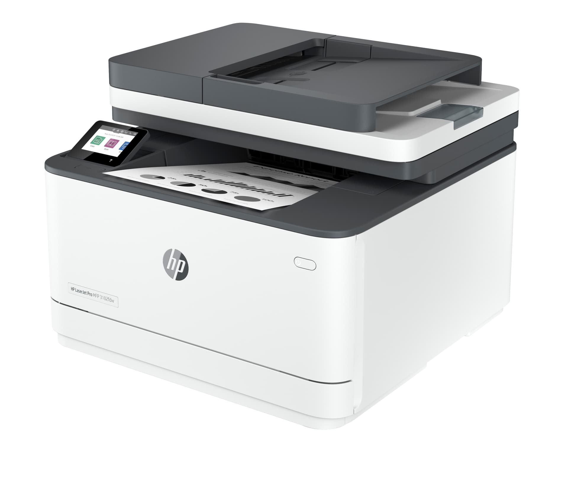 HP LaserJet Pro 3102fdw Sem fios Multifunction Preto e branco Impressora, Copiadora, Scanner; Frente e verso, miniatura 2