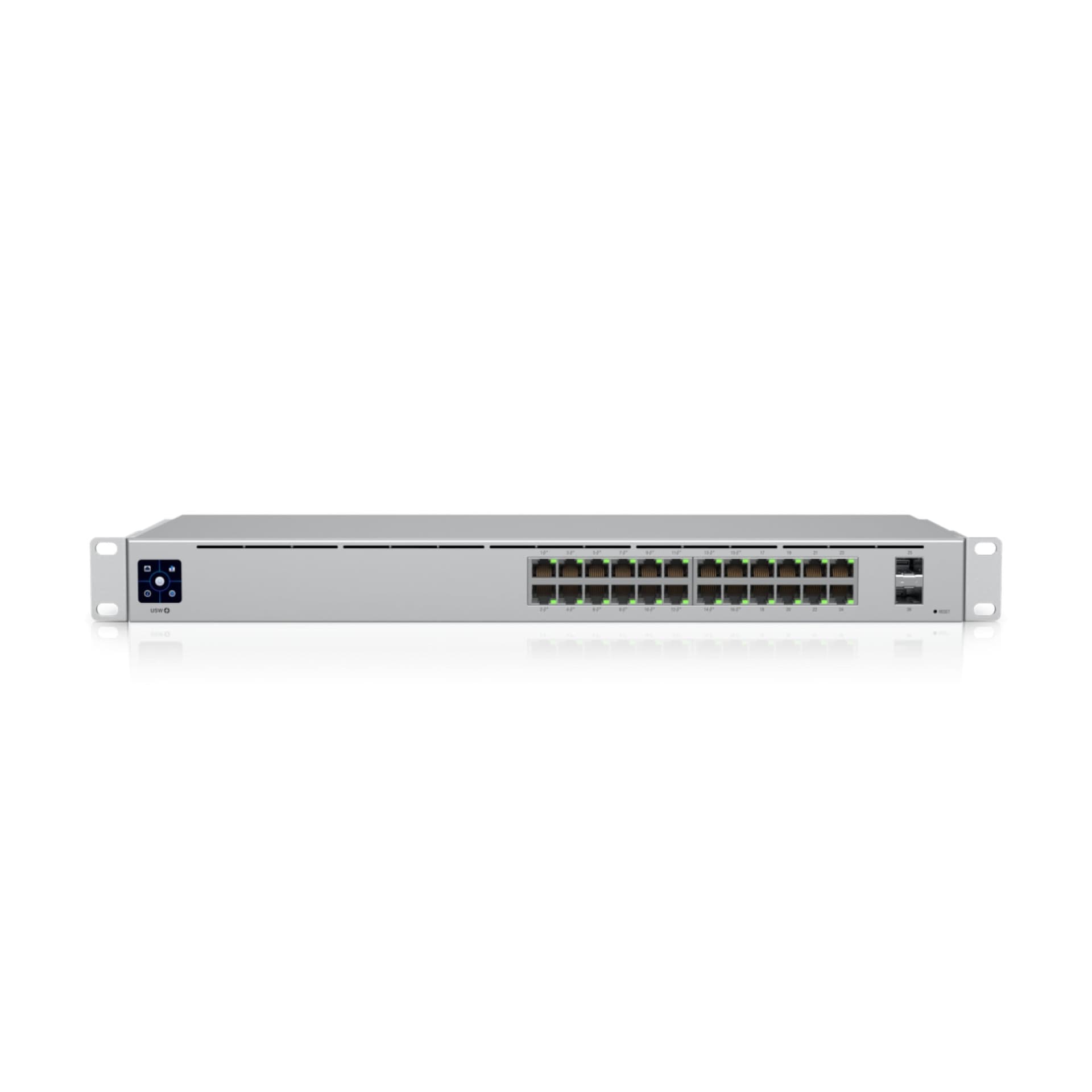 Ubiquiti UniFi Switch USW-24-POE - Interruptor - Administrado - 24 x 10/100/1000 (16 PoE+) + 2 x Gigabit SFP - desktop, montável em trilho - PoE+ (95 W), miniatura 1