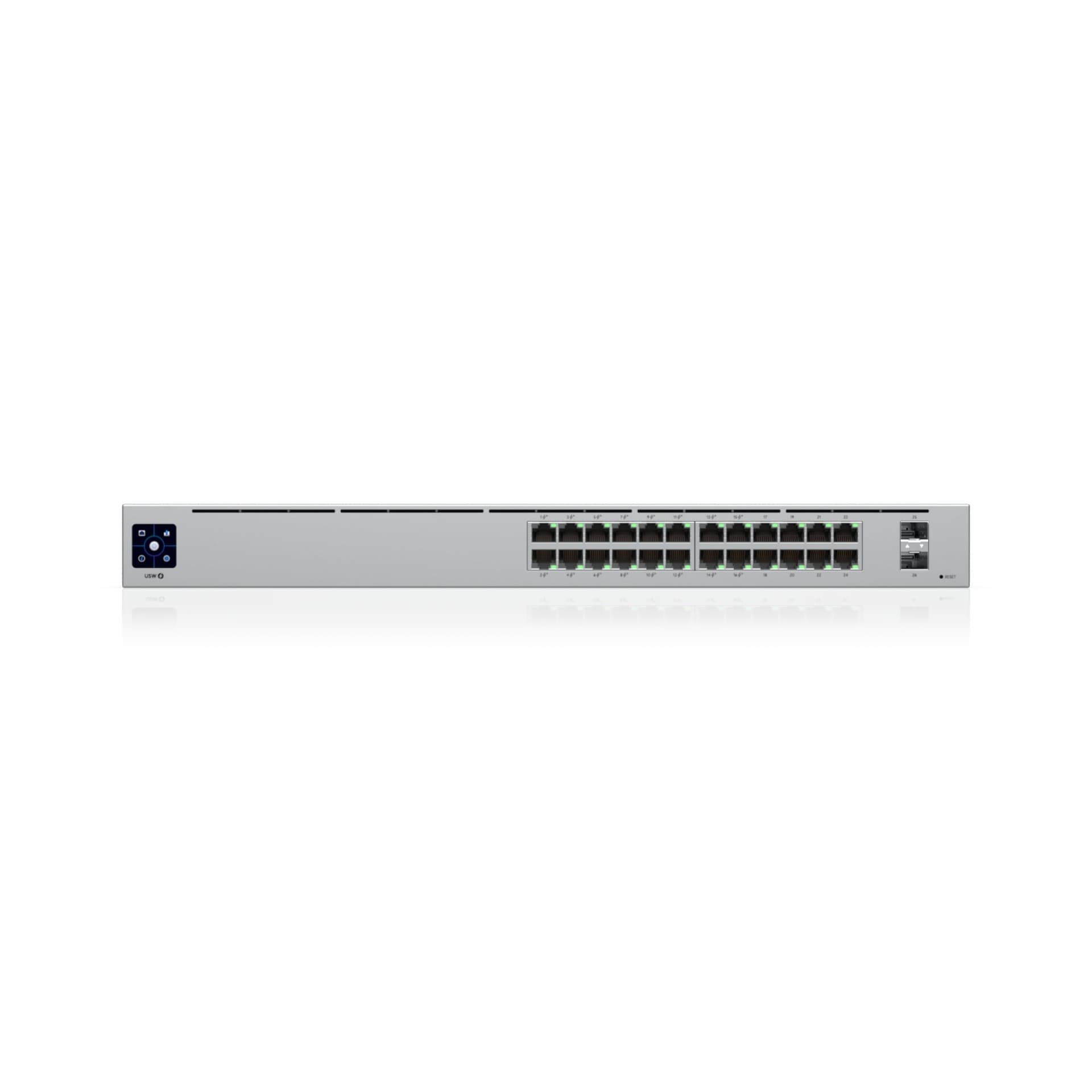 Ubiquiti UniFi Switch USW-24-POE - Interruptor - Administrado - 24 x 10/100/1000 (16 PoE+) + 2 x Gigabit SFP - desktop, montável em trilho - PoE+ (95 W), miniatura 3