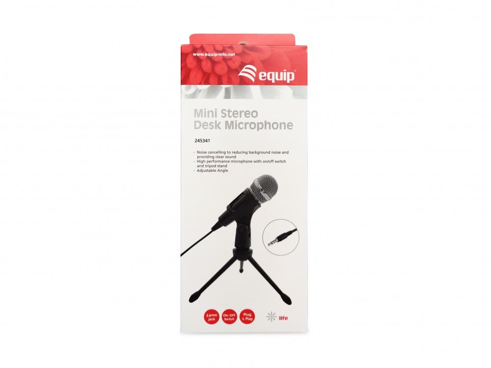 EQUIP LIFE MICROFONE MINI DESK BLACK 3.5" #ULTIMAS UNIDADES#, miniatura 5