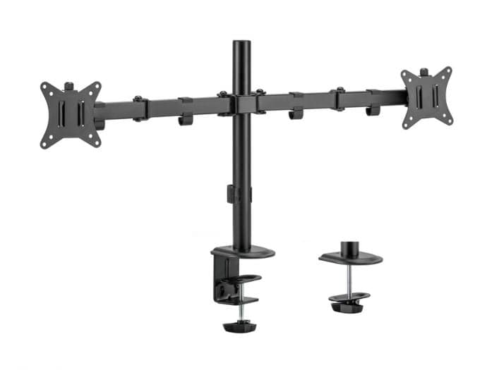 EQUIP ERGO SUPORTE SECRETARIA 2 MONITORES 17" 32" ARTICULADO 650157, miniatura 1