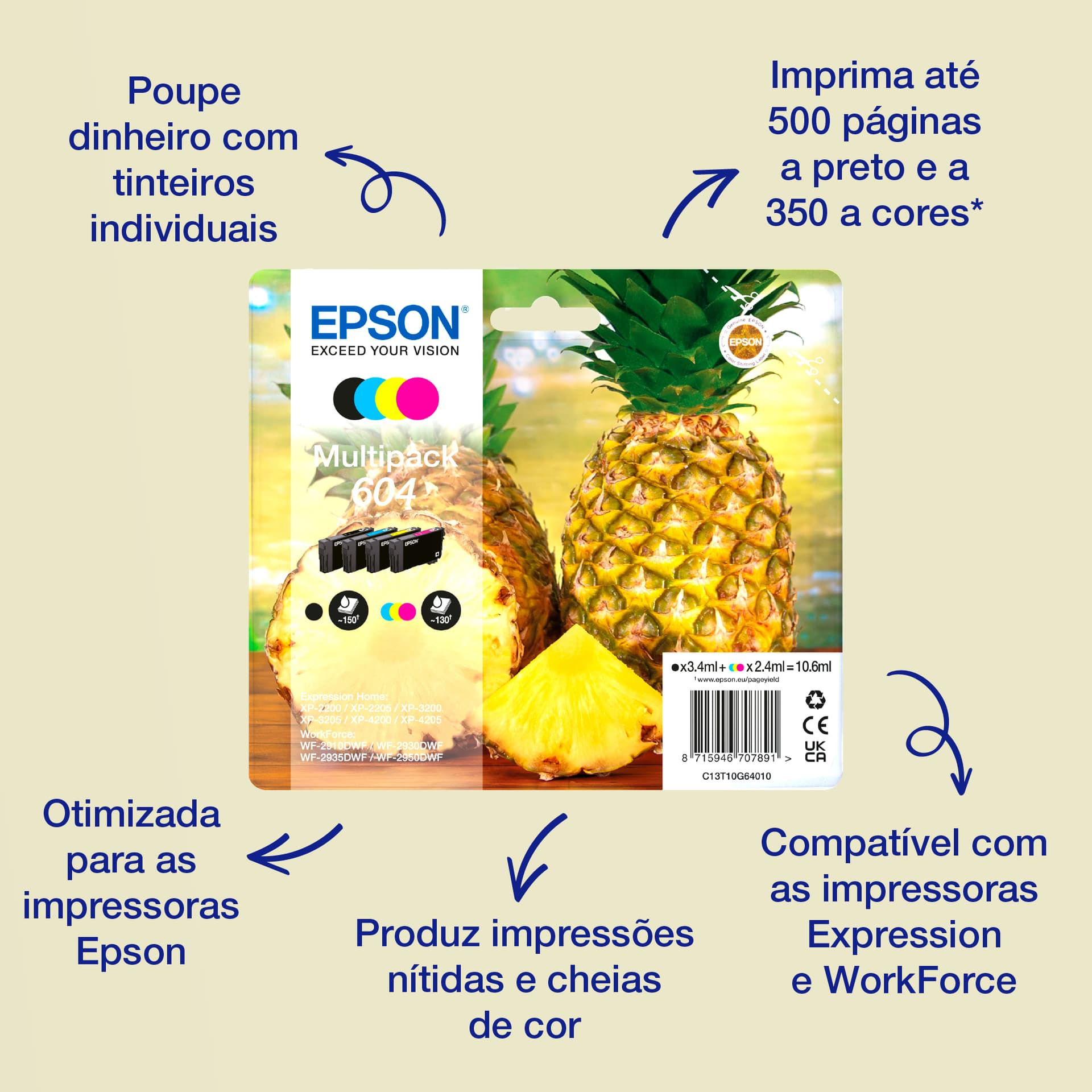 Epson Multipack 4-colours 604 XL Black/Std, miniatura 2