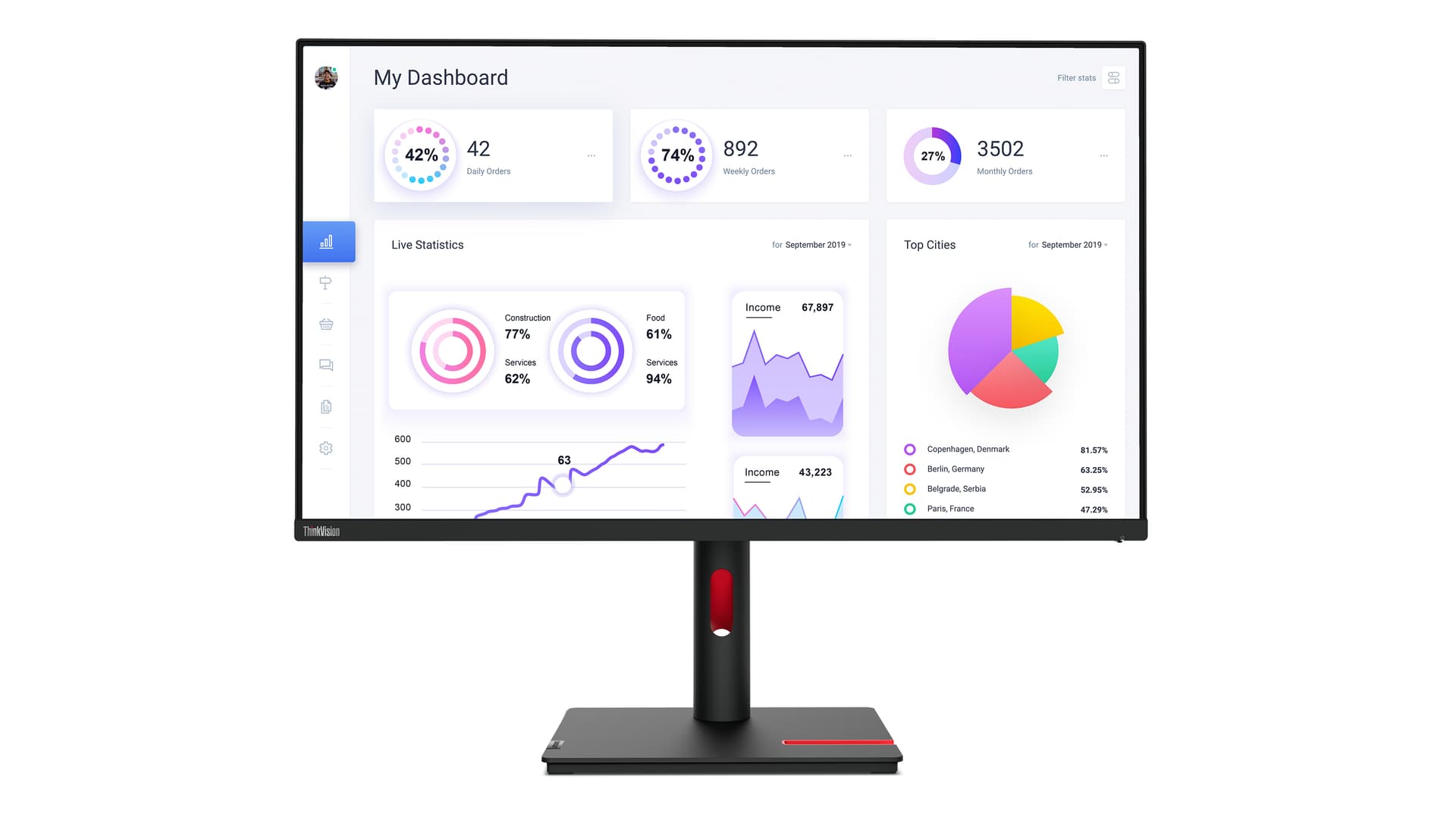 Lenovo ThinkVision T32p-30, miniatura 1