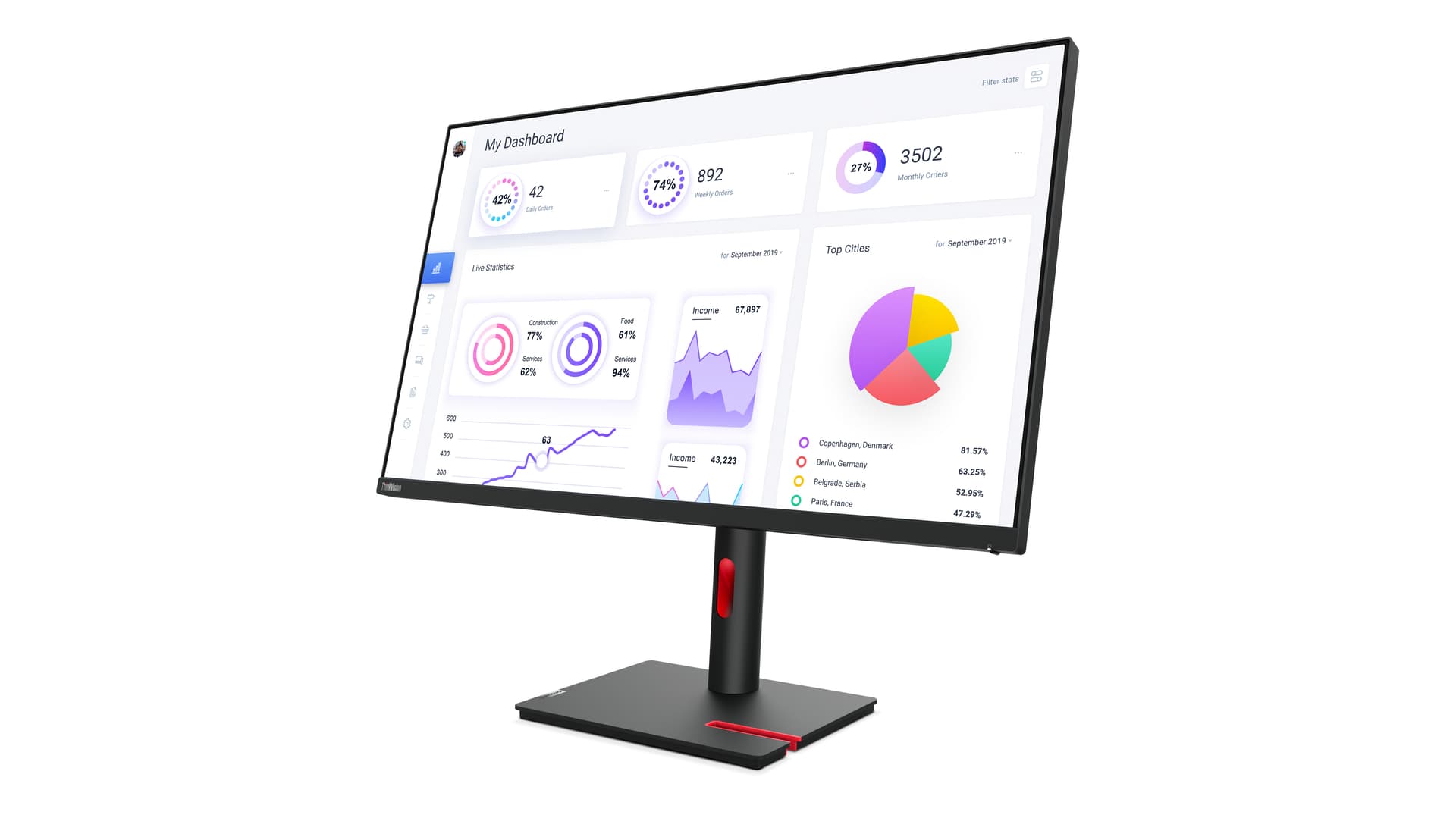 Lenovo ThinkVision T32p-30, miniatura 4