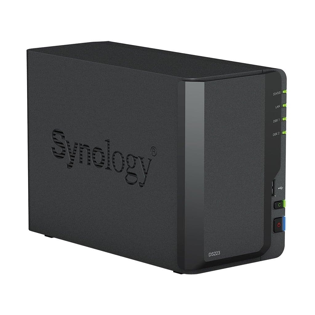 Synology Disk Station DS223 - Servidor NAS - 2 baias - SATA 6Gb/s - RAID (expansão de disco rígido) 0, 1, JBOD - RAM 2 GB - Gigabit Ethernet - iSCSI assistência, miniatura 7