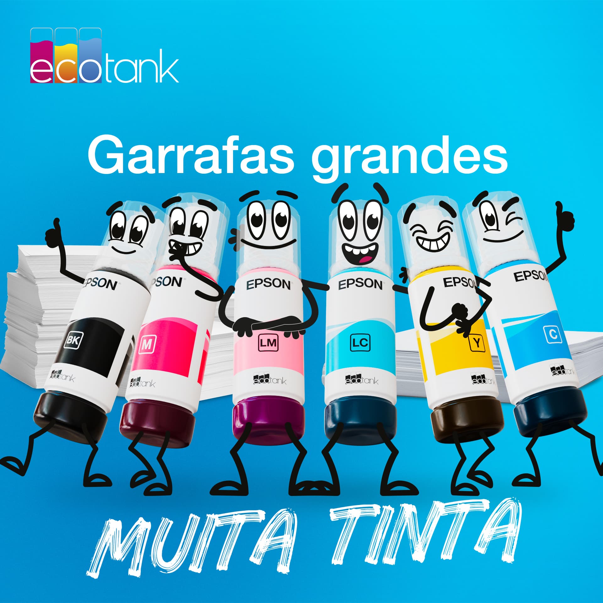 Epson Garrafa de tinta Ciano EcoTank 107, miniatura 6