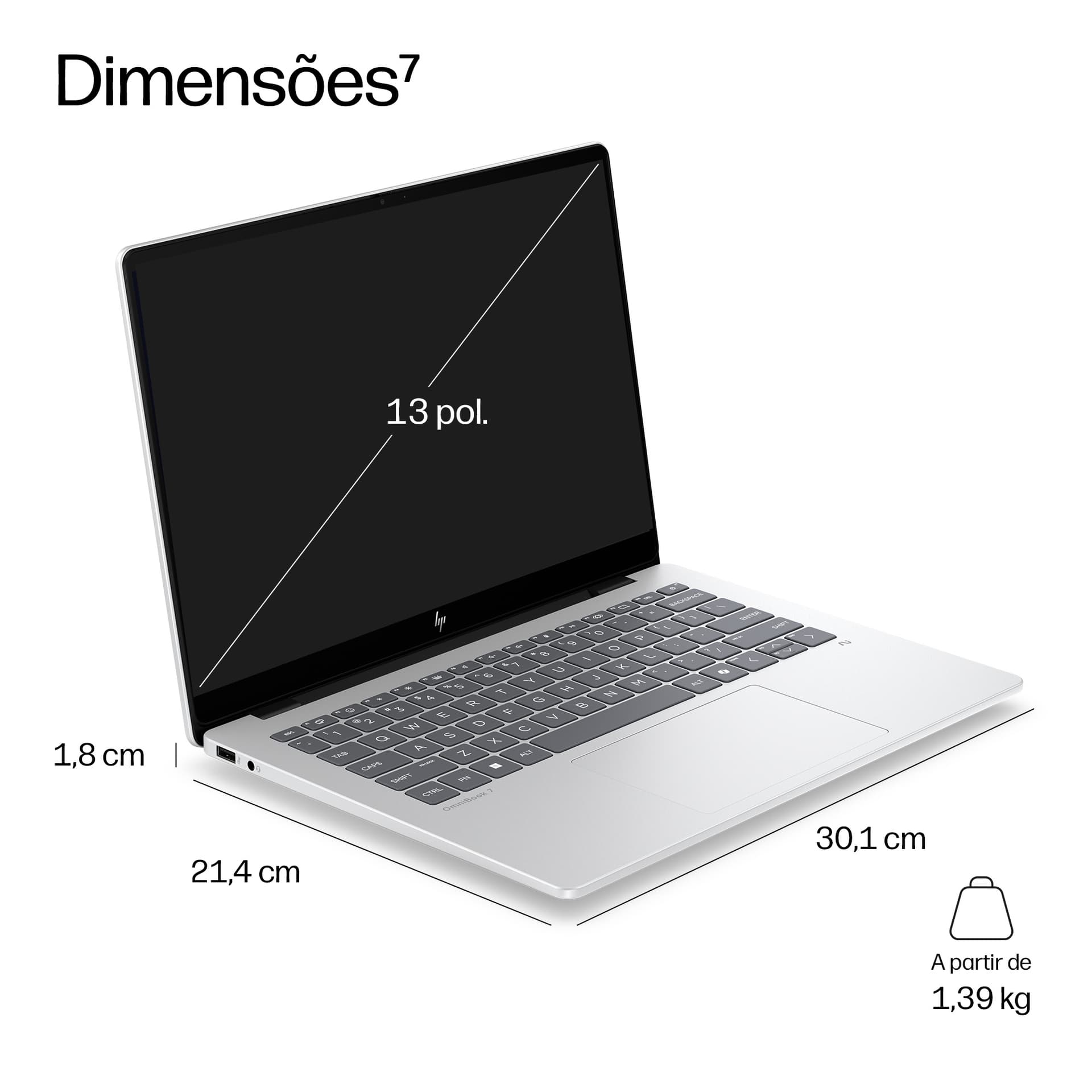 HP Elitebook 8 G2i 13 AI Intel Core Ultra 7 355 13inch WUXGA AGLEDUWVA 32GB DDR5 1TB SSD WEBCAM UMA FPS W11P 1Y, miniatura 5