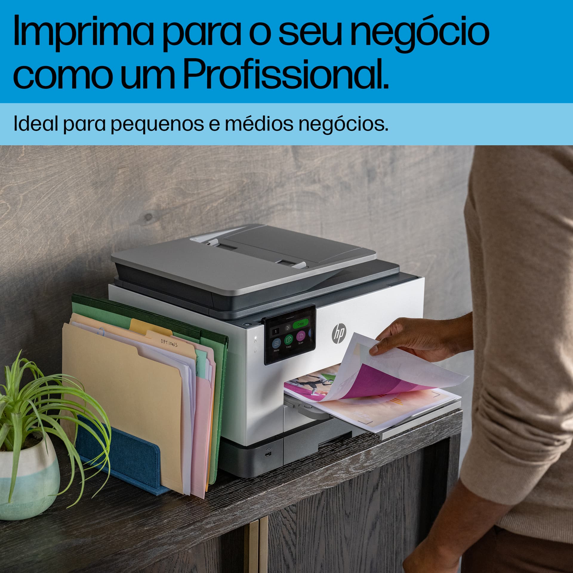 HP OfficeJet Pro 9132e Sem fios All-in-One Cor Impressora, Instant Ink; Impressão frente e verso, miniatura 5