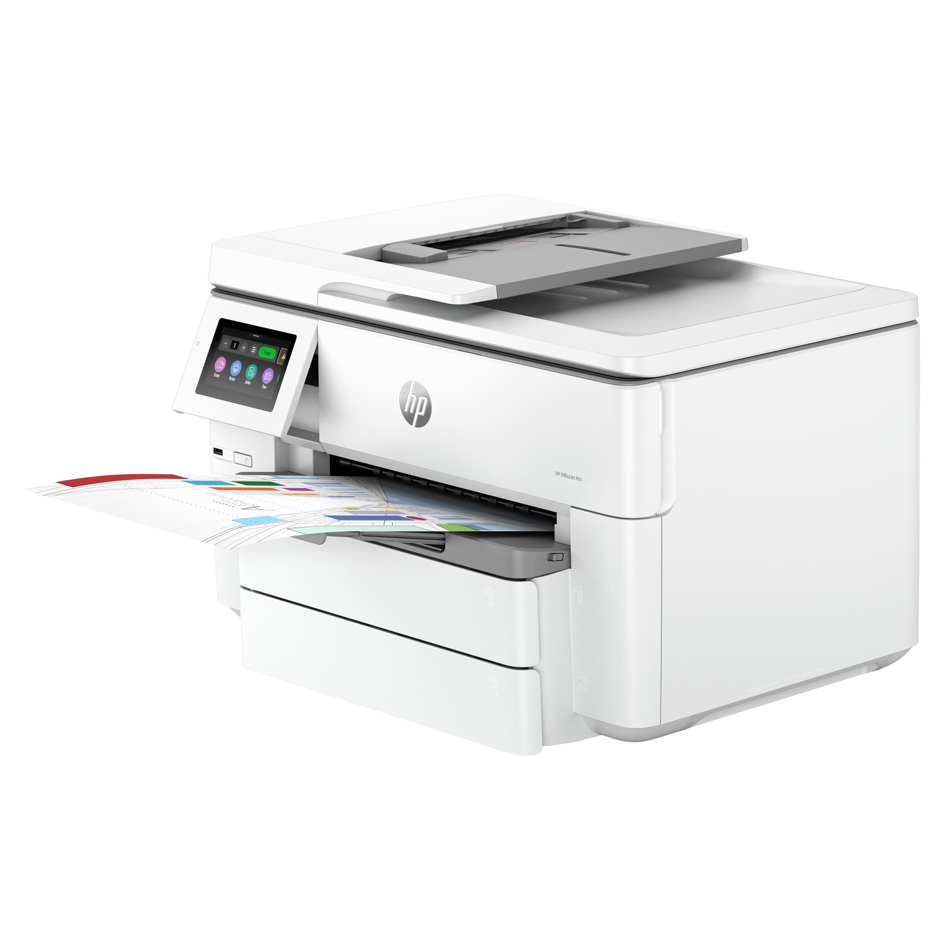 HP OfficeJet Pro 9730e Sem fios All-in-One Cor Impressora, Instant Ink; Impressão frente e verso, miniatura 2