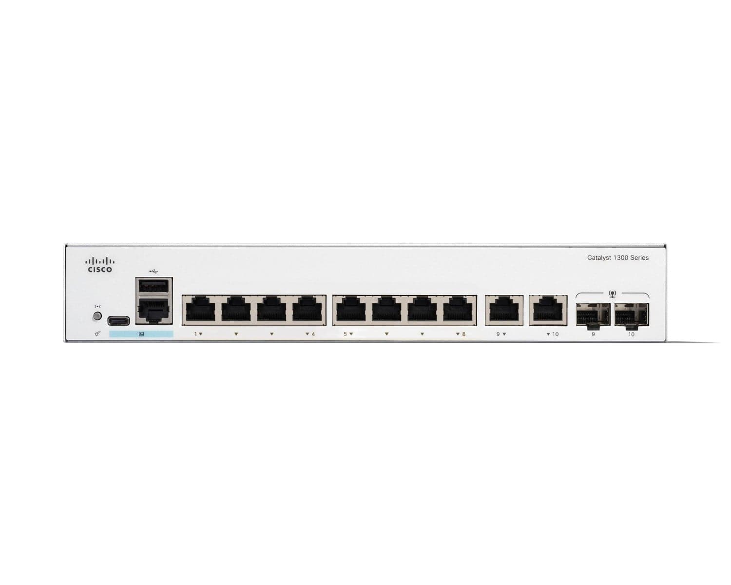 Cisco Catalyst 1300-8T-E-2G - Interruptor - L3 - Administrado - 8 x 10/100/1000Base-T + 2 x combo Gigabit SFP/RJ-45 - montável em trilho, miniatura 2