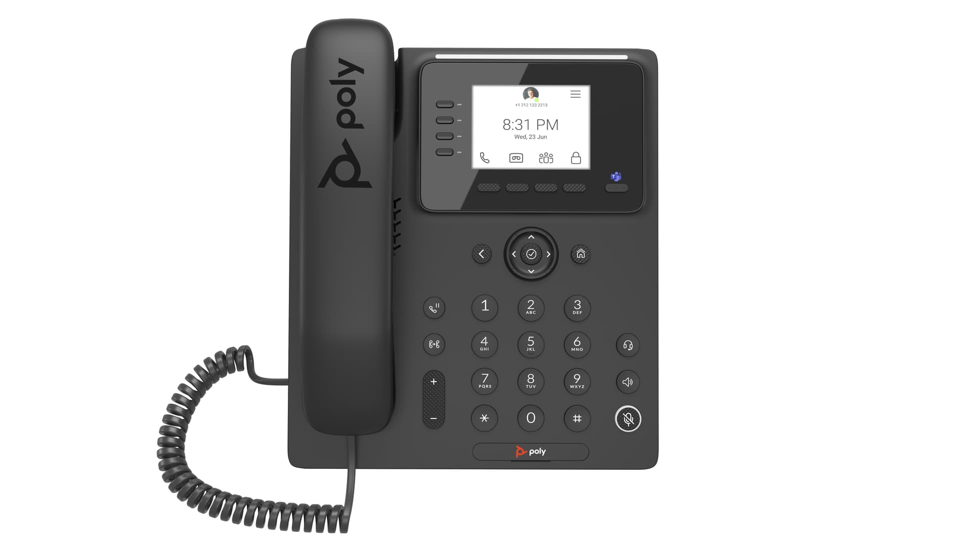 HP Poly Telefone Multimédia Empresarial Poly CCX 350 para Microsoft Teams com PoE, miniatura 1