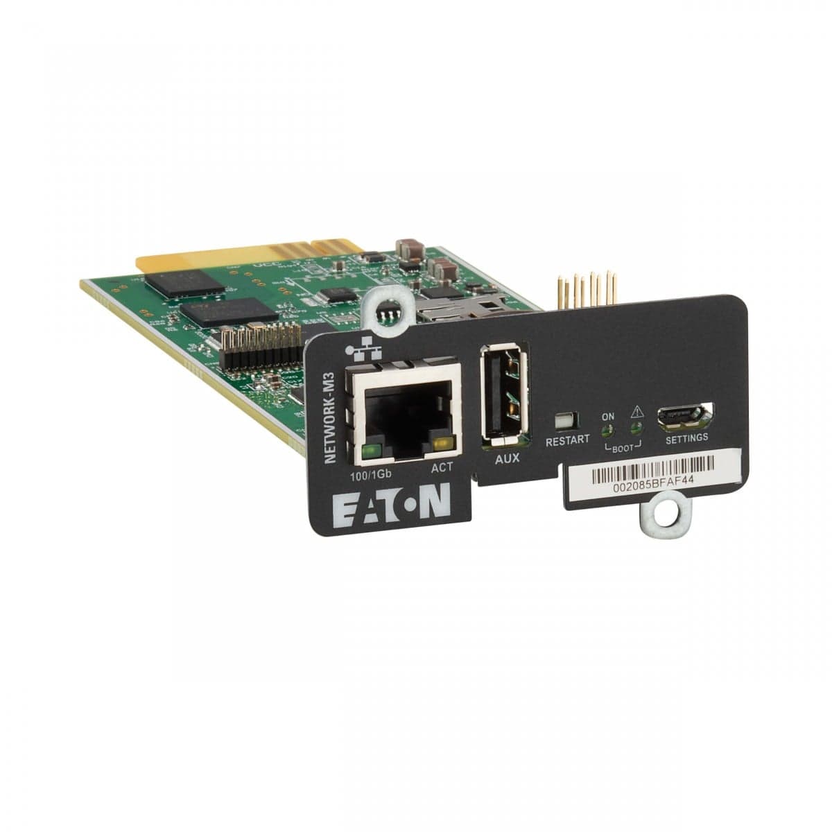 Eaton Cybersecure Gigabit NETWORK-M3 Card for UPS and PDU - Adaptador de gestão remota - Gigabit Ethernet x 1 - para P/N: 5PX3000IRTNG2, 9PX1500RT-L, 9PX2000RT-L, 9PX2200GRT-L, 9PX3000GRT-L, 9PX3000RT-L, miniatura 1