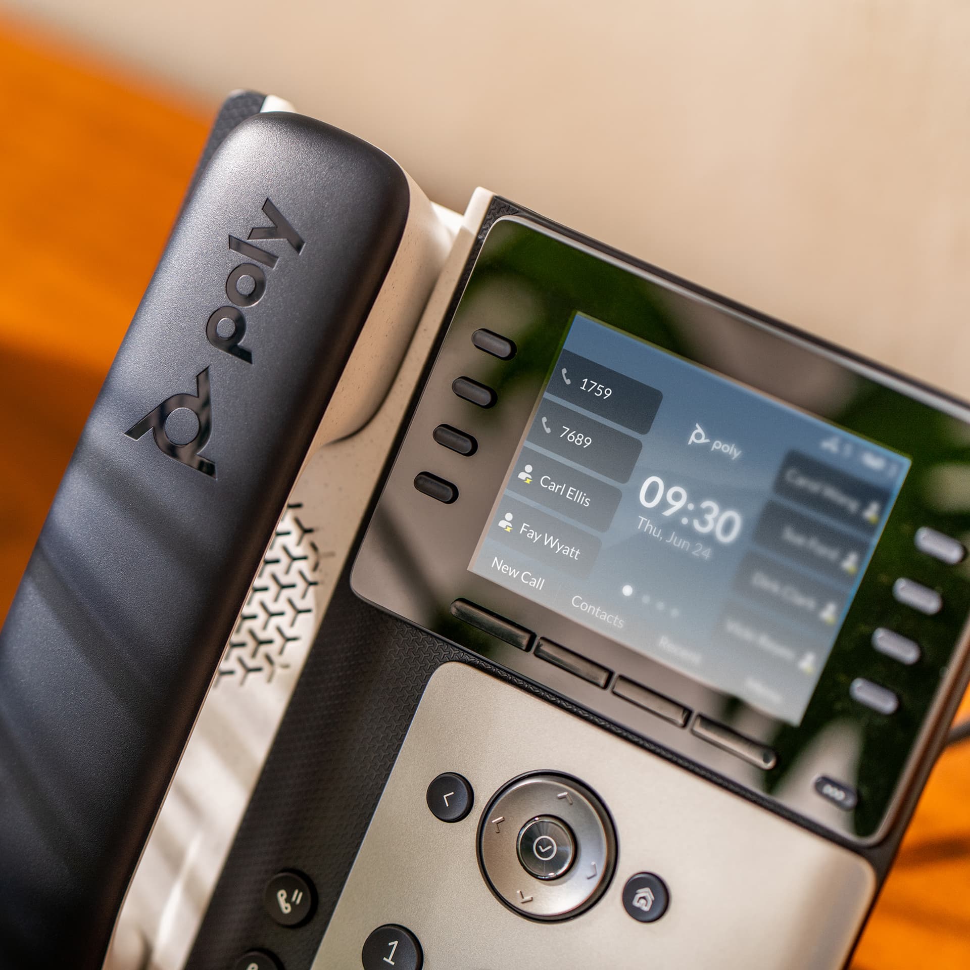 HP Poly Telefone IP Poly Edge E350 com PoE, miniatura 4