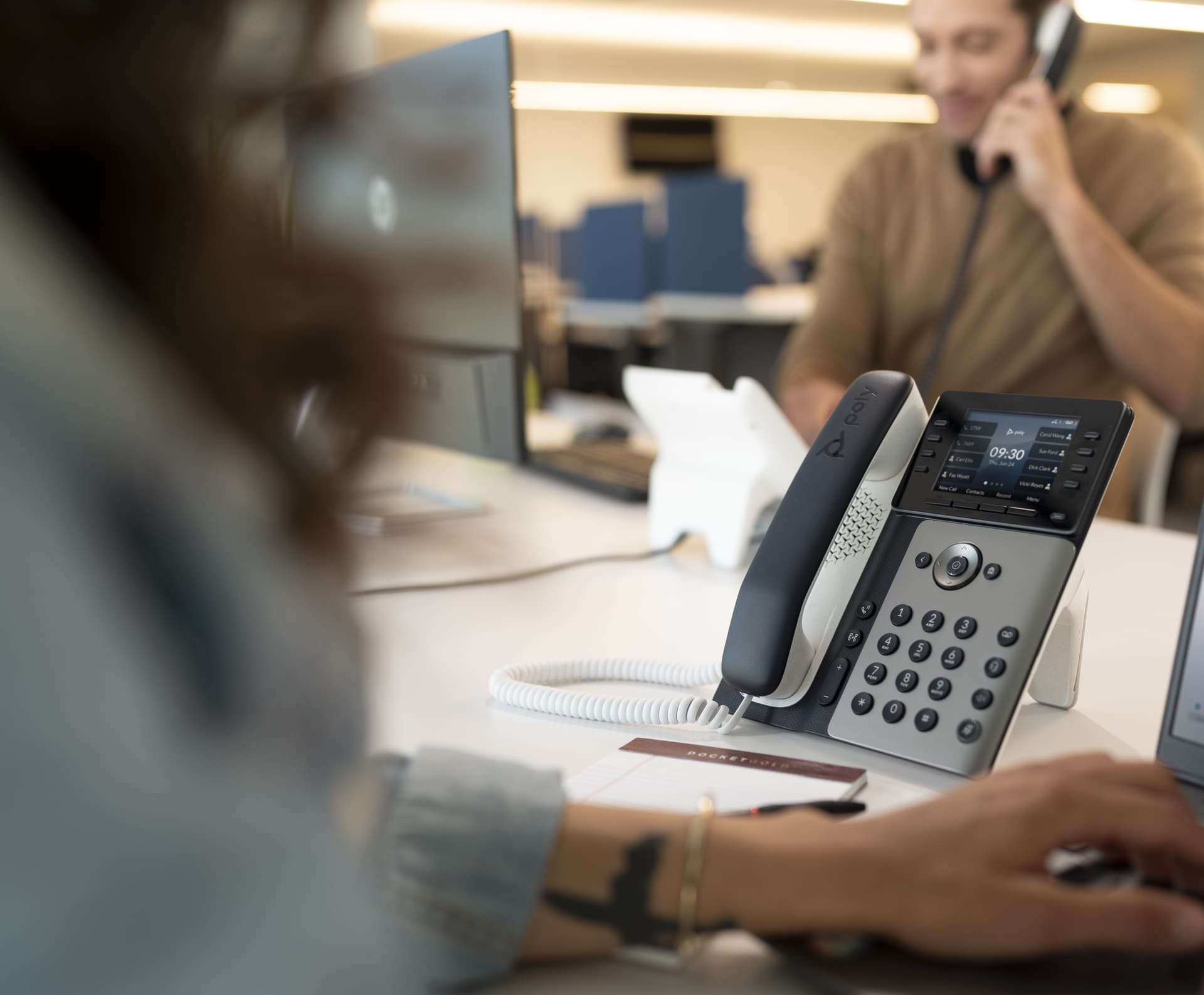 HP Poly Telefone IP Poly Edge E350 com PoE, miniatura 5