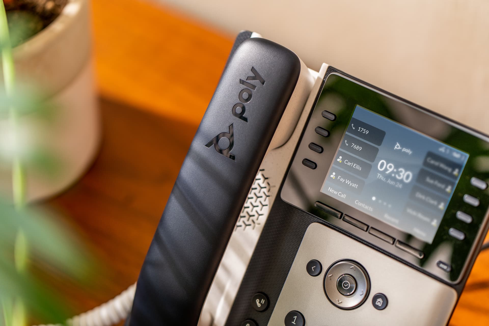 HP Poly Telefone IP Poly Edge E350 com PoE, miniatura 6