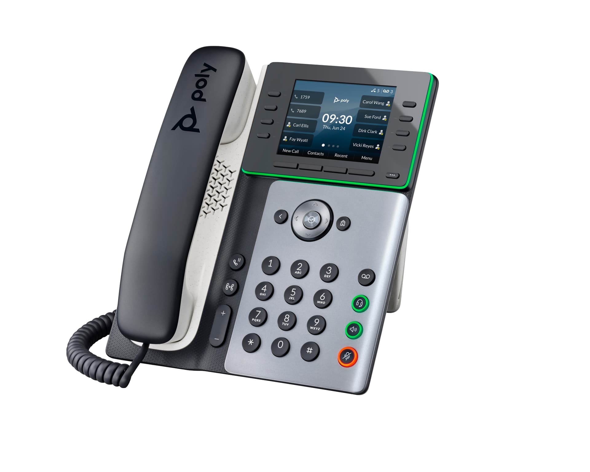 HP Poly Telefone IP Poly Edge E350 com PoE, miniatura 7