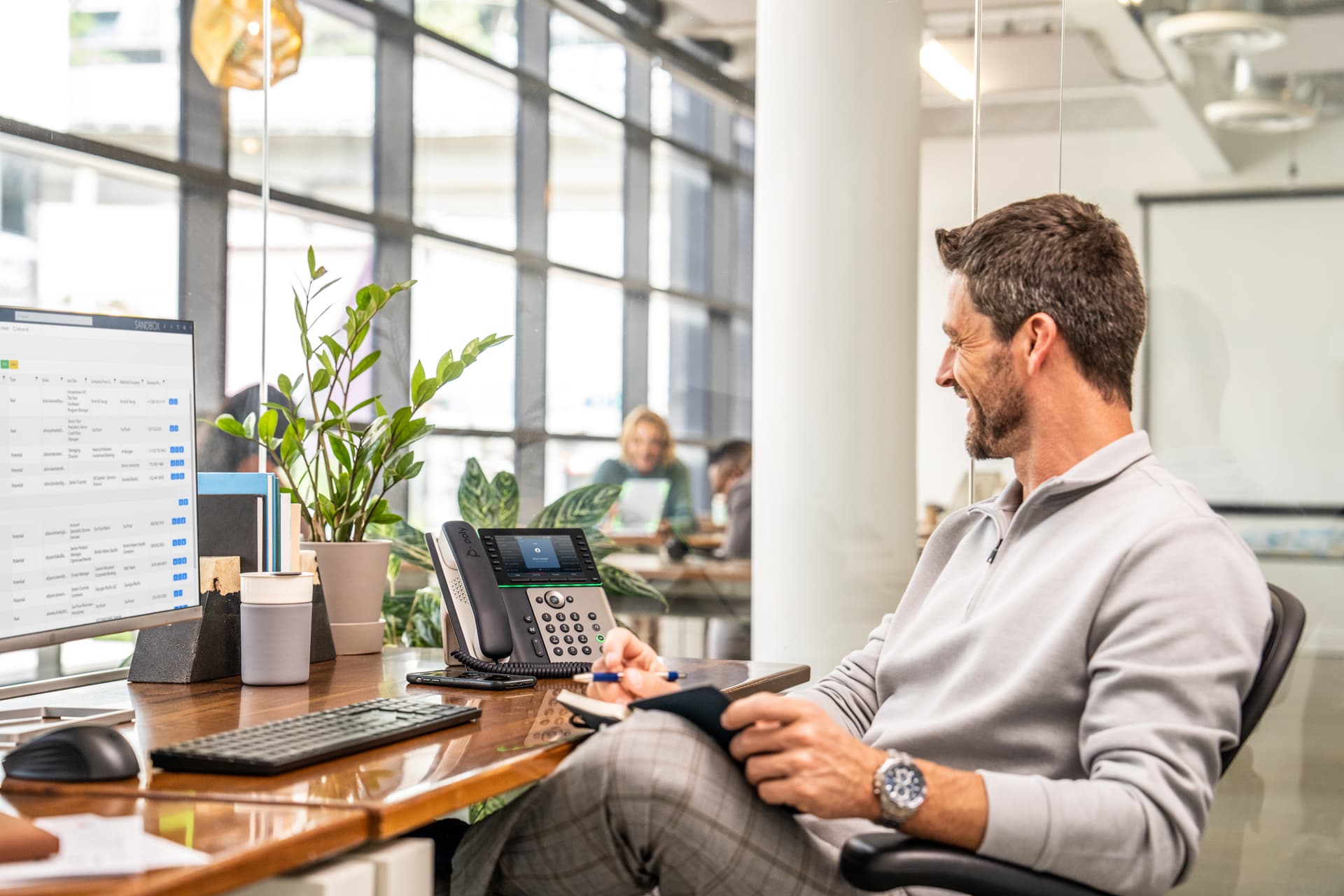 HP Poly Telefone IP Poly Edge E550 com PoE, miniatura 5