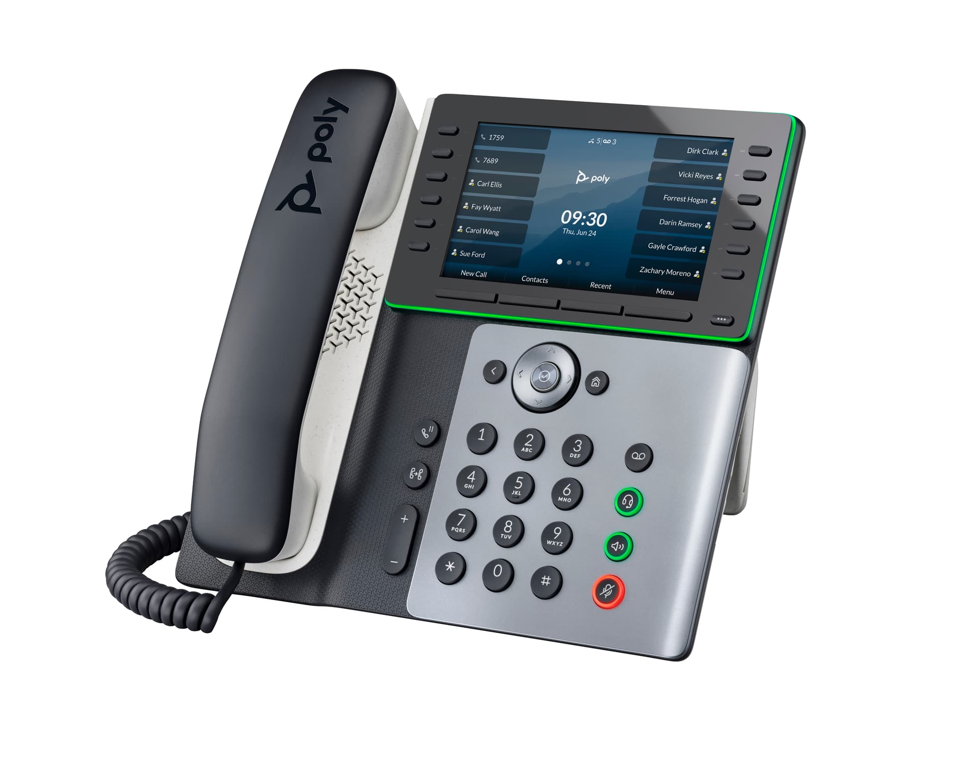 HP Poly Telefone IP Poly Edge E550 com PoE, miniatura 6