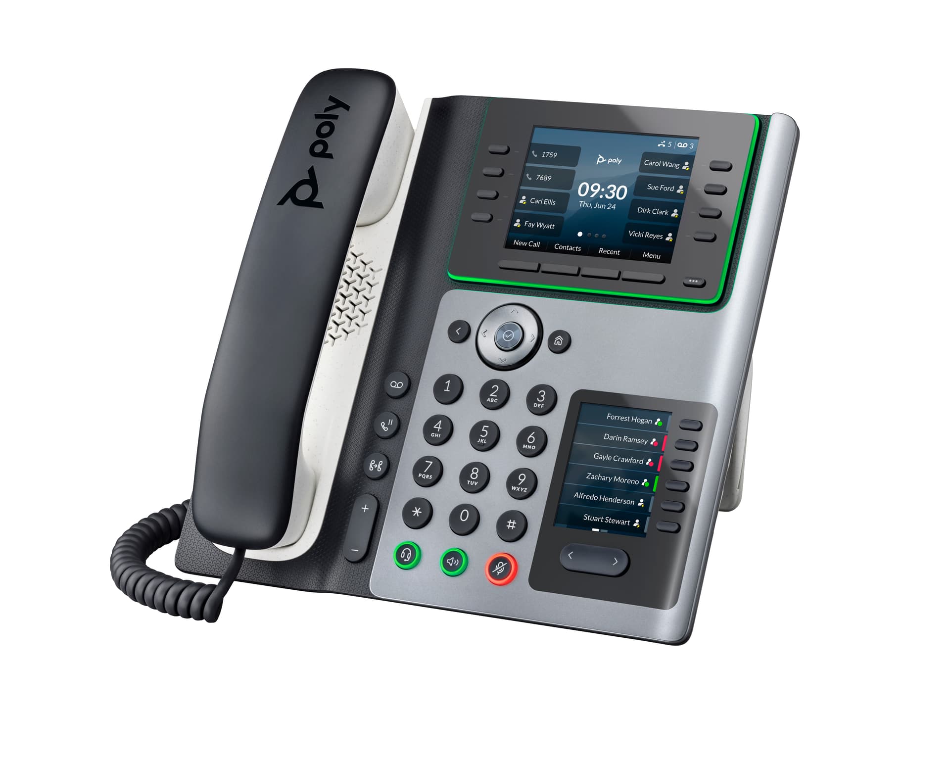 HP Poly Telefone IP Poly Edge E450 com PoE, miniatura 6