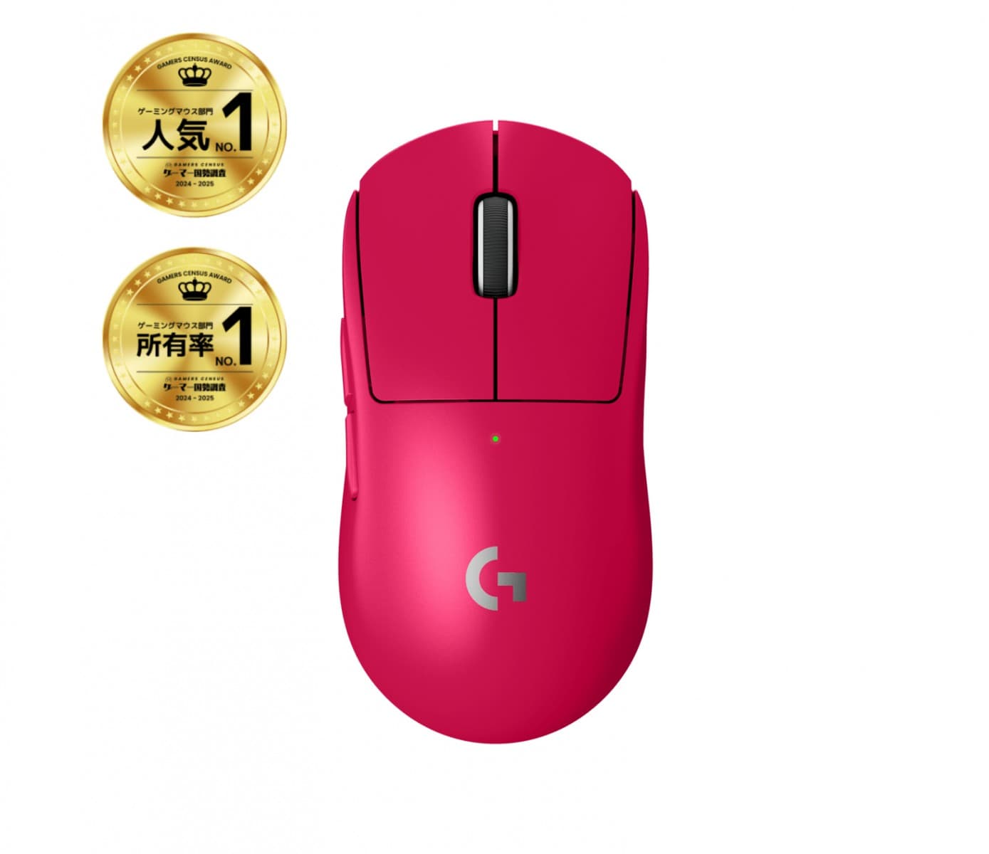 Logitech G PRO X SUPERLIGHT 2 - Rato - gaming - óptico - 5 botões - sem fios - 2.4 GHz - recetor USB Logitech LIGHTSPEED - rosa, miniatura 2