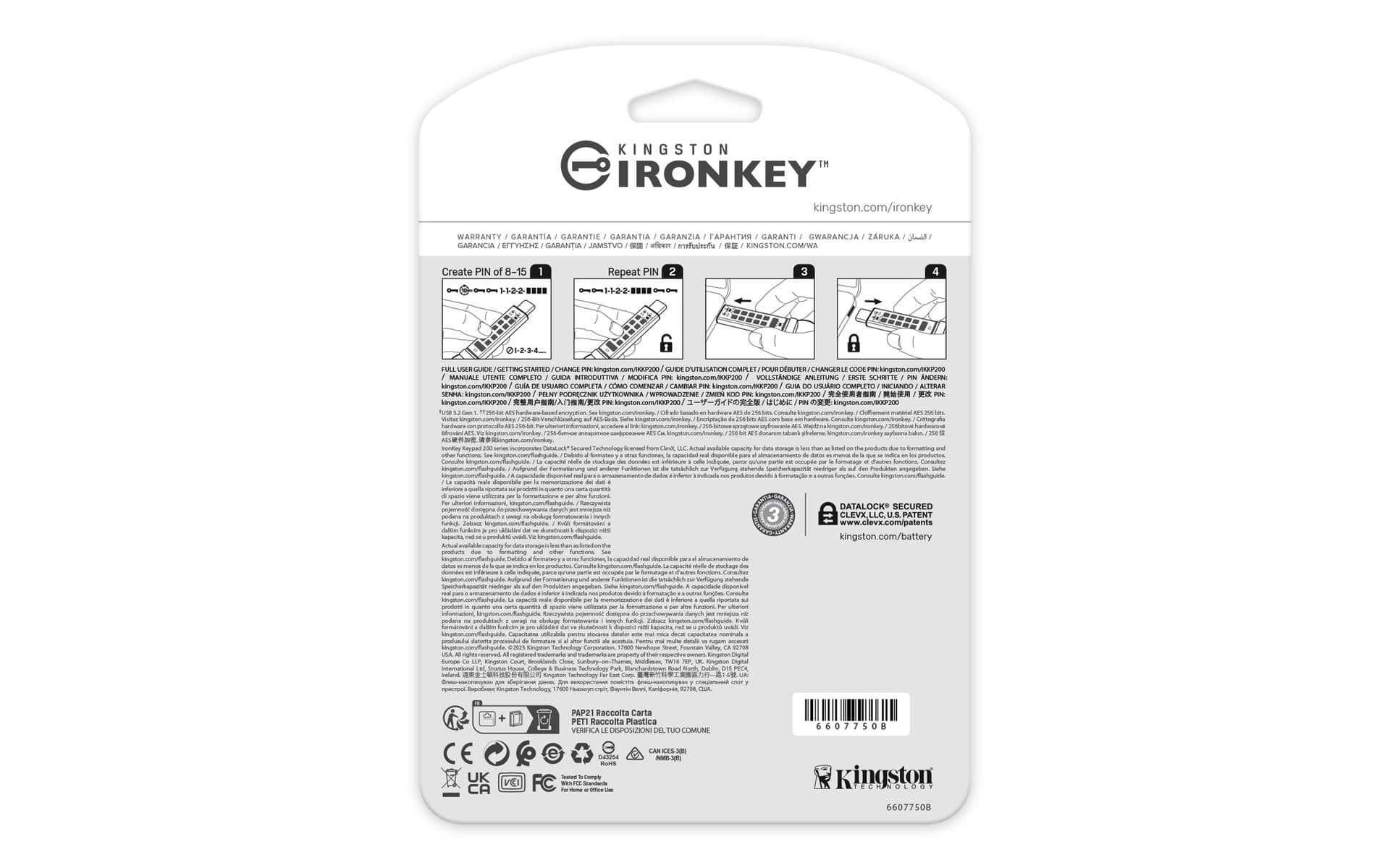 Kingston Technology IronKey Keypad 200, miniatura 4