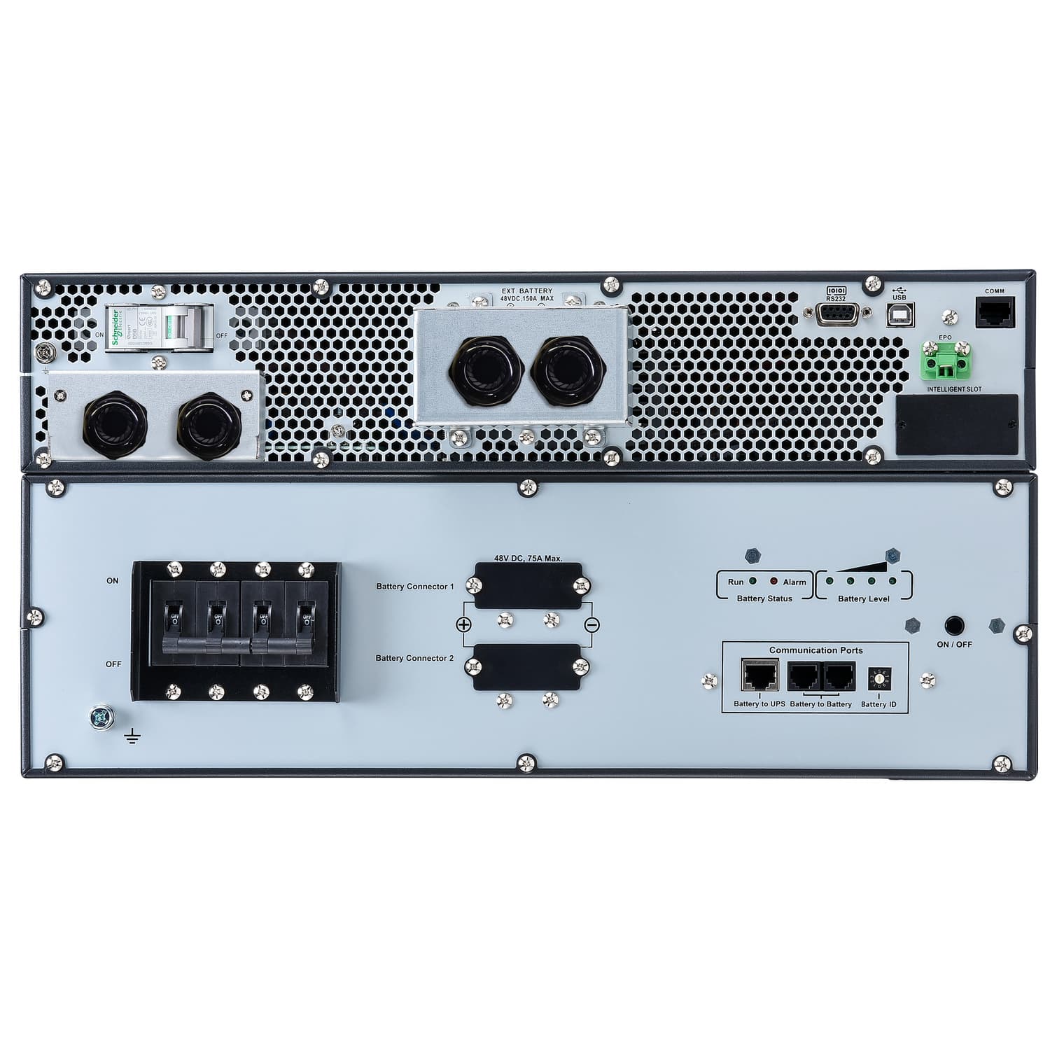 APC Easy UPS On-Line, 6kVA/6kW, Lithium-ion, Rack/Tower 5U, 230V, 1 Hard wire (1P+N+E) outlet, Intelligent Card Slot, Extended runtime, W/ rail kit, miniatura 7