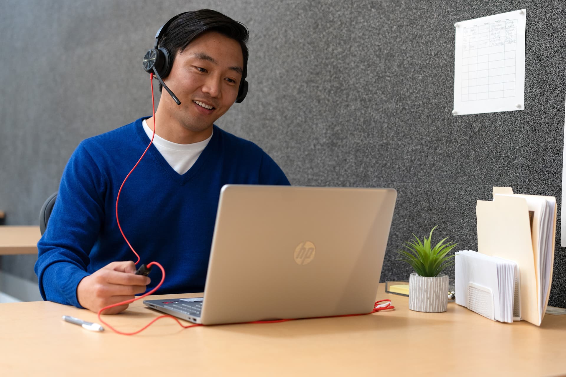 HP Poly Headset Estéreo Poly Blackwire 8225 com USB-C + Adaptador USB-C/A, miniatura 3