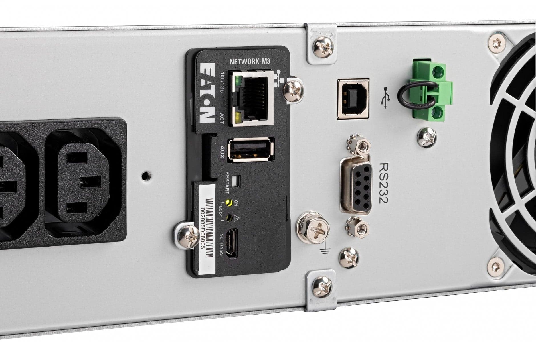 Eaton 9E - UPS (montável em bastidor / externo) - AC 200/220/230/240 V - 2700 watt - 3000 VA - 1 fase - 6 bateria x - ácido de chumbo - 9 Ah - RS-232, USB - conectores de saída: 7 - 2U - 19" - preto, miniatura 4