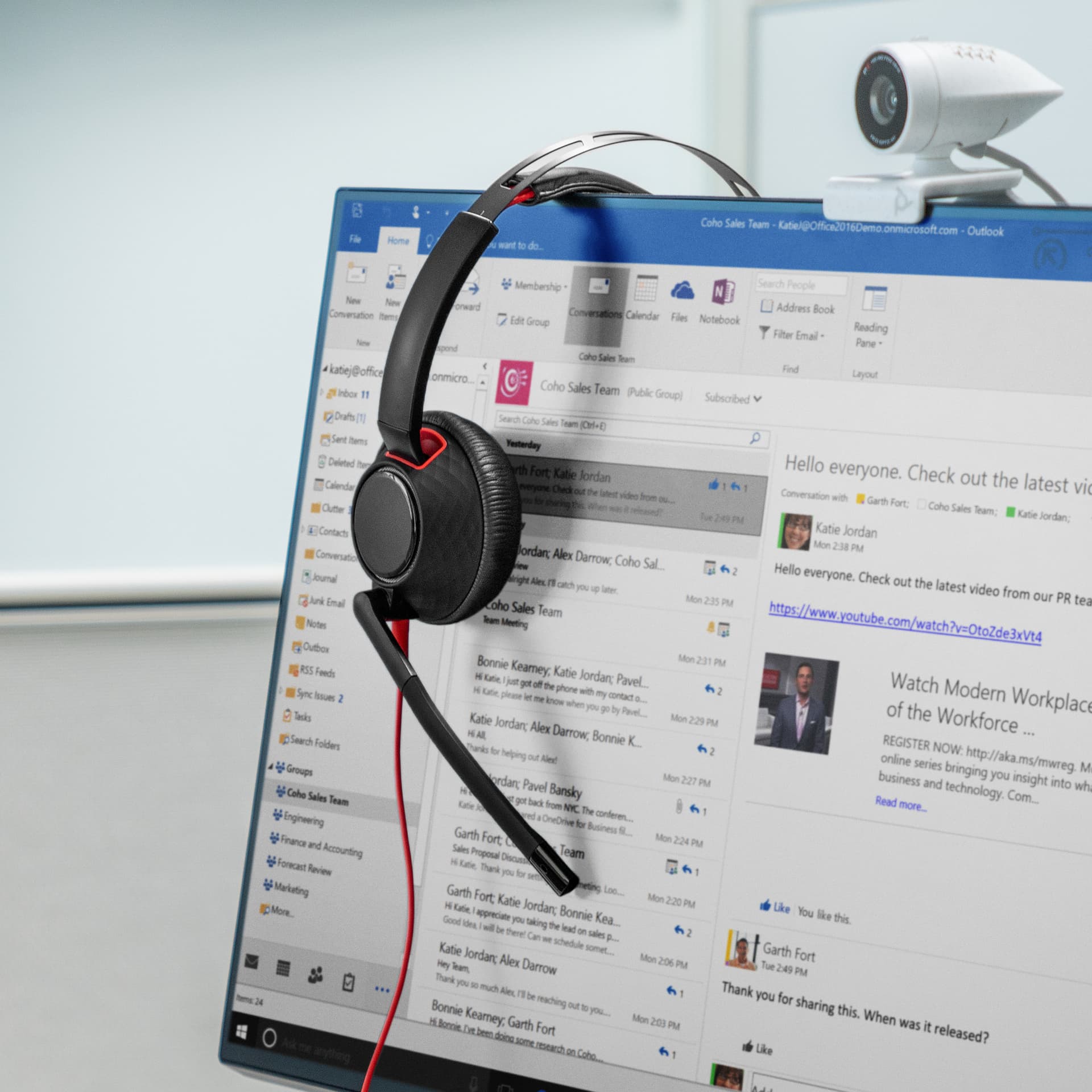 HP Poly Headset estéreo Poly Blackwire 5220 com USB-C + Conector de 3,5 mm + Adaptador USB-C/A (a granel), miniatura 3