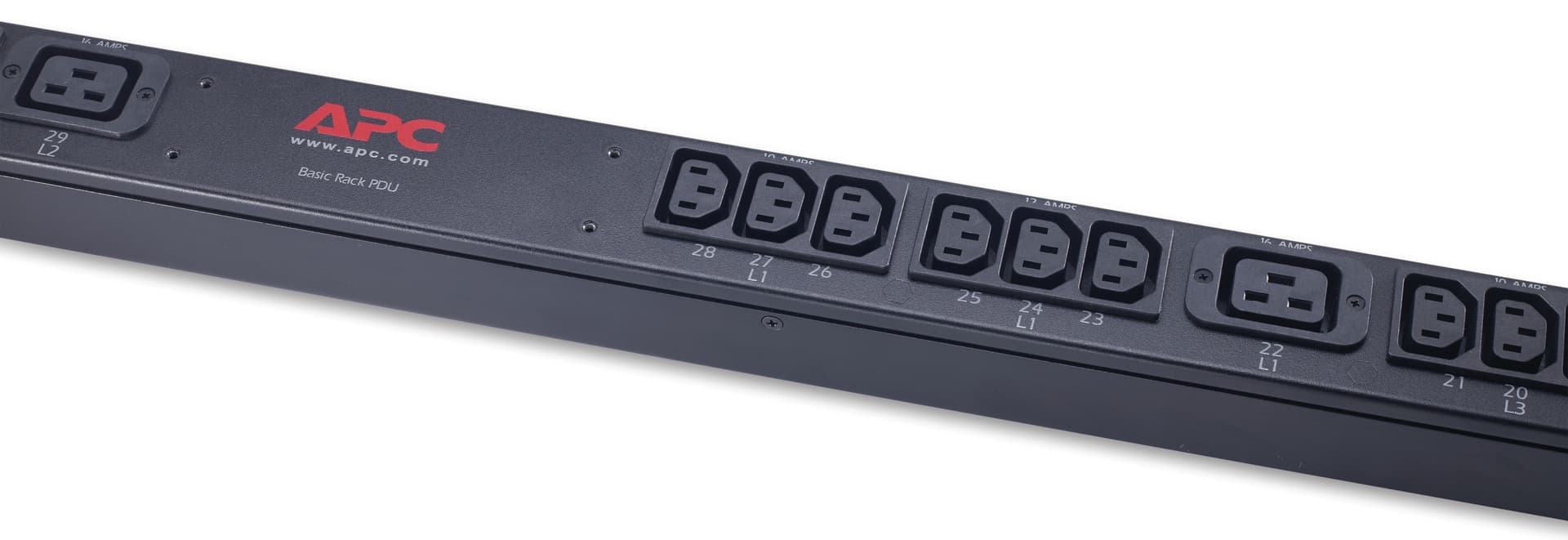 APC Rack PDU, Basic, Zero U, 11 kW, 230V, (36) C13 & (6) C19, miniatura 3