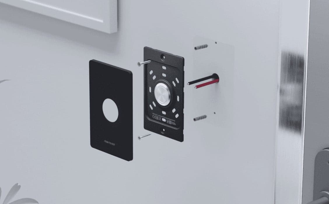 Ubiquiti - Exit button - branco, preto, miniatura 3
