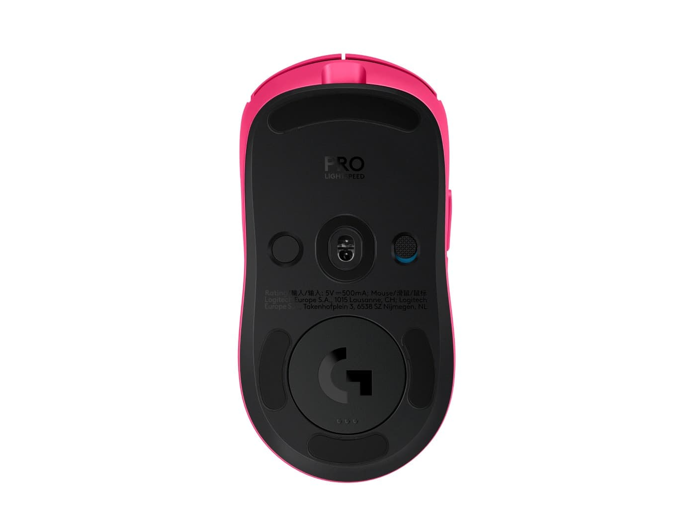 Logitech G PRO 2 - Rato - gaming - destros e canhotos - óptico - 8 botões - sem fios, com cabo - 2.4 GHz, USB - recetor USB Logitech LIGHTSPEED - rosa, miniatura 5