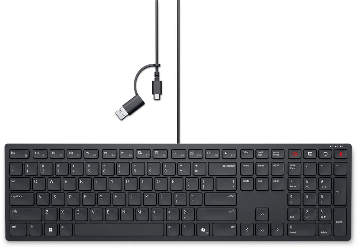 DELL Teclado de colaboração com fios Pro — KB525C - português (QWERTY), miniatura 1