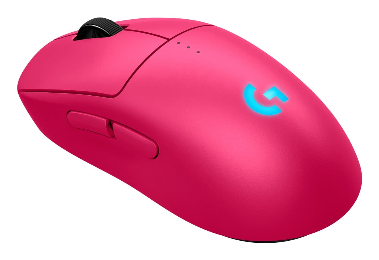 Logitech G PRO 2 - Rato - gaming - destros e canhotos - óptico - 8 botões - sem fios, com cabo - 2.4 GHz, USB - recetor USB Logitech LIGHTSPEED - rosa, miniatura 10
