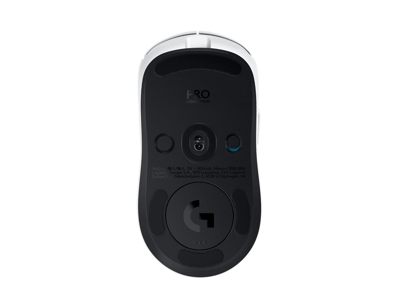 Logitech G PRO 2 - Rato - gaming - destros e canhotos - óptico - 8 botões - sem fios, com cabo - 2.4 GHz, USB - recetor USB Logitech LIGHTSPEED - branco, miniatura 1