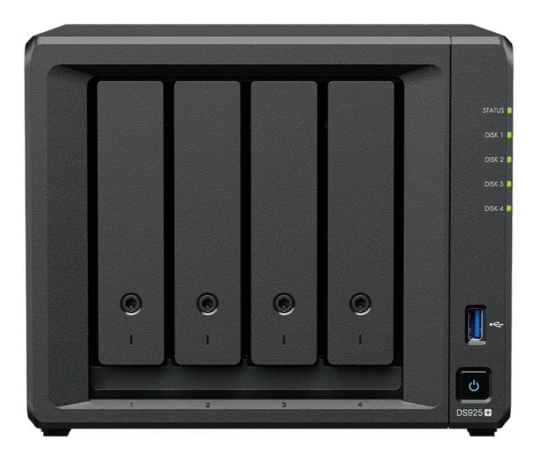 Synology Disk Station DS925+ - Servidor NAS - 4 baias - SATA-600 / NVMe - HDD - RAID (expansão de disco rígido) JBOD, 0, 1, 5, 6, 10 - RAM 4 GB - 2.5 Gigabit Ethernet - iSCSI assistência, miniatura 2