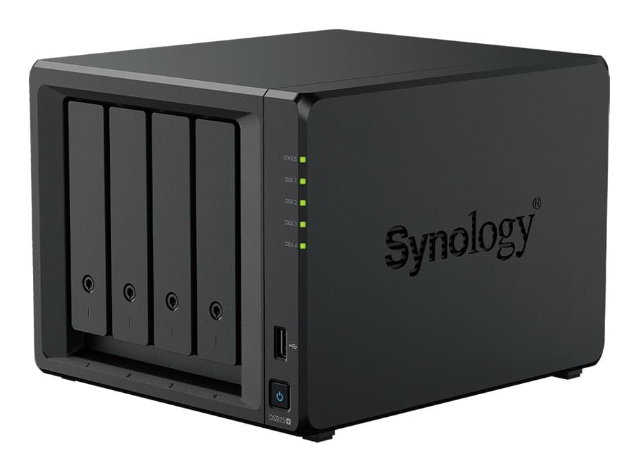 Synology Disk Station DS925+ - Servidor NAS - 4 baias - SATA-600 / NVMe - HDD - RAID (expansão de disco rígido) JBOD, 0, 1, 5, 6, 10 - RAM 4 GB - 2.5 Gigabit Ethernet - iSCSI assistência, miniatura 3
