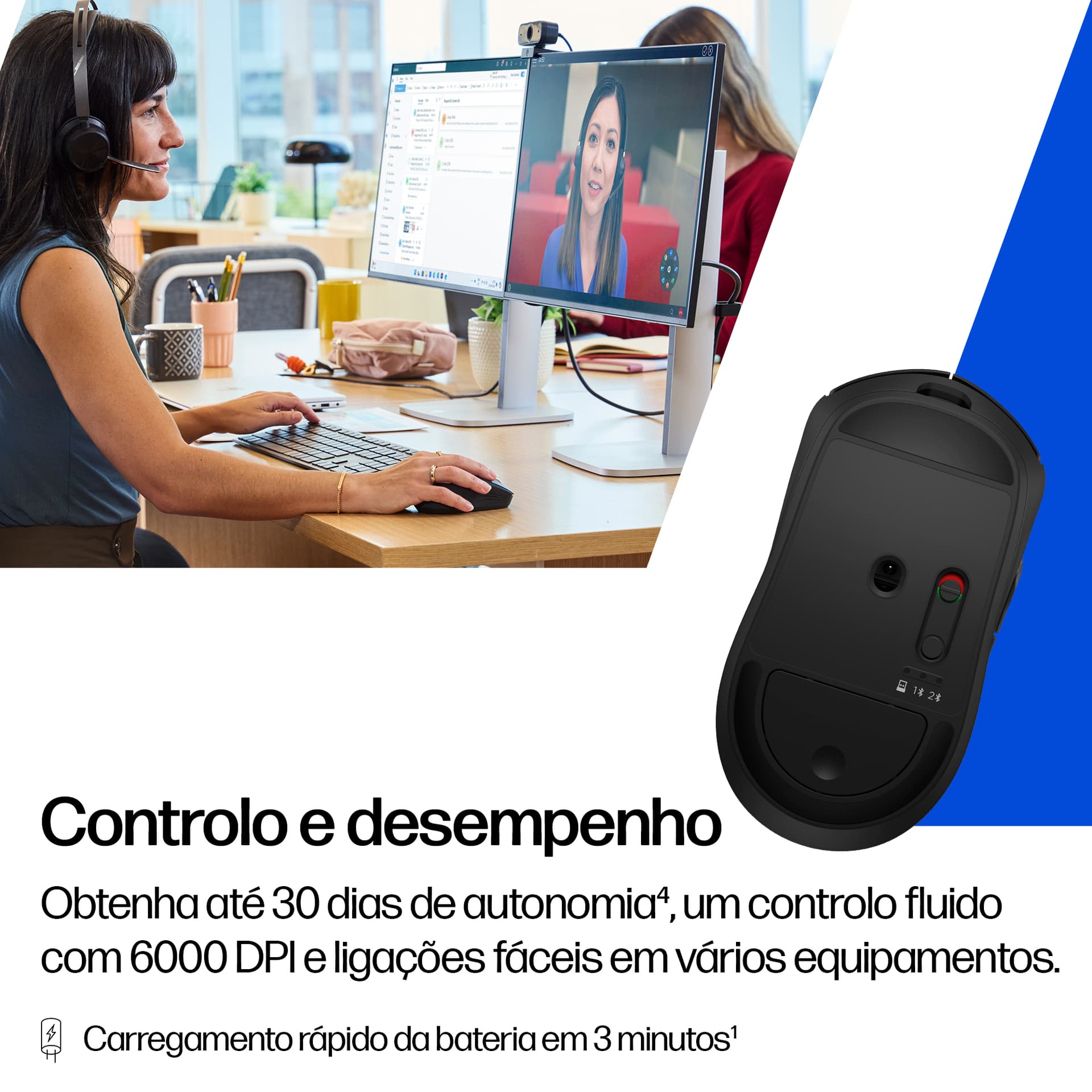 HP Rato recarregável sem fios 705, miniatura 5