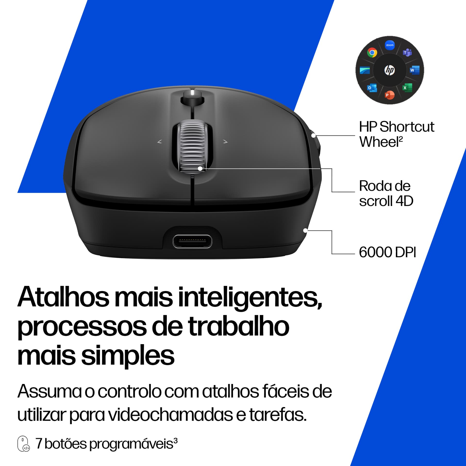 HP Rato recarregável sem fios 705, miniatura 7