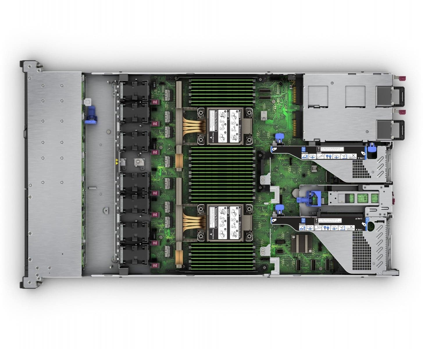 HPE ProLiant DL360 Gen11 - Servidor - montável em bastidor 1U - 2-way - 1 x Xeon Silver 4509Y / até 4.1 GHz - RAM 64 GB - SATA/SAS/NVMe - hot-swap (permuta) 2.5" compartimento(s) - SSD 2 x 480 GB - Gigabit Ethernet - sem SO - monitor: nenhum, miniatura 3