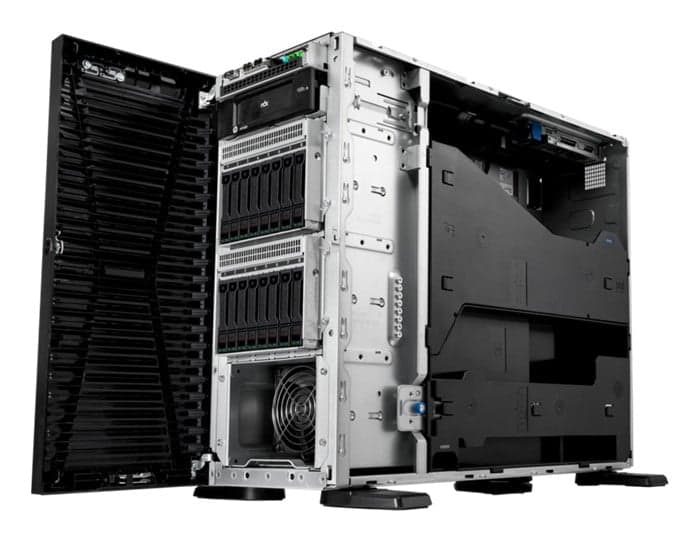 HPE ProLiant ML110 Gen11 - Servidor - torre 4.5U - 1 via - 1 x Xeon Gold 5416S / até 4 GHz - RAM 64 GB - SATA/SAS/NVMe - hot-swap (permuta) 2.5" compartimento(s) - SSD 2 x 960 GB - Gigabit Ethernet - sem SO - monitor: nenhum - Smart Choice, miniatura 3
