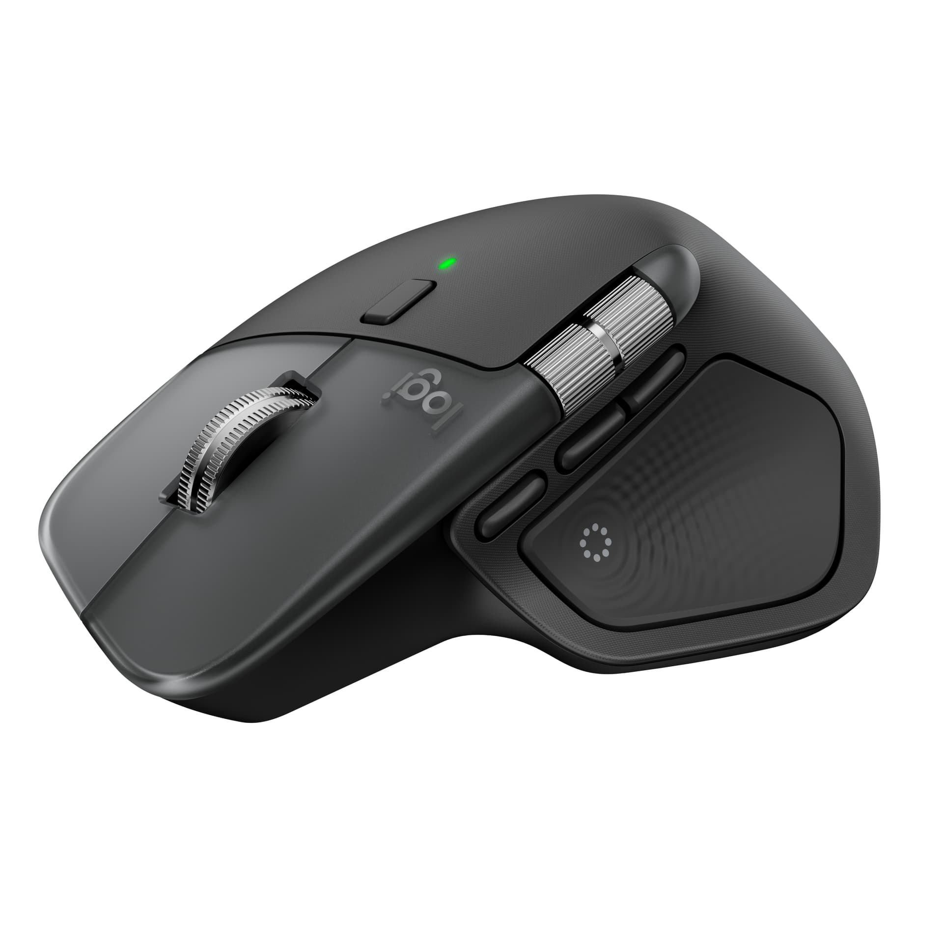 Logitech MX Master 4 for Mac, rato ergonómico com Bluetooth com feedback tátil de desempenho avançado, deslocamento ultrarrápido, carregamento por USB-C , MacOS, iPadOS, Windows - preto sideral, miniatura 2