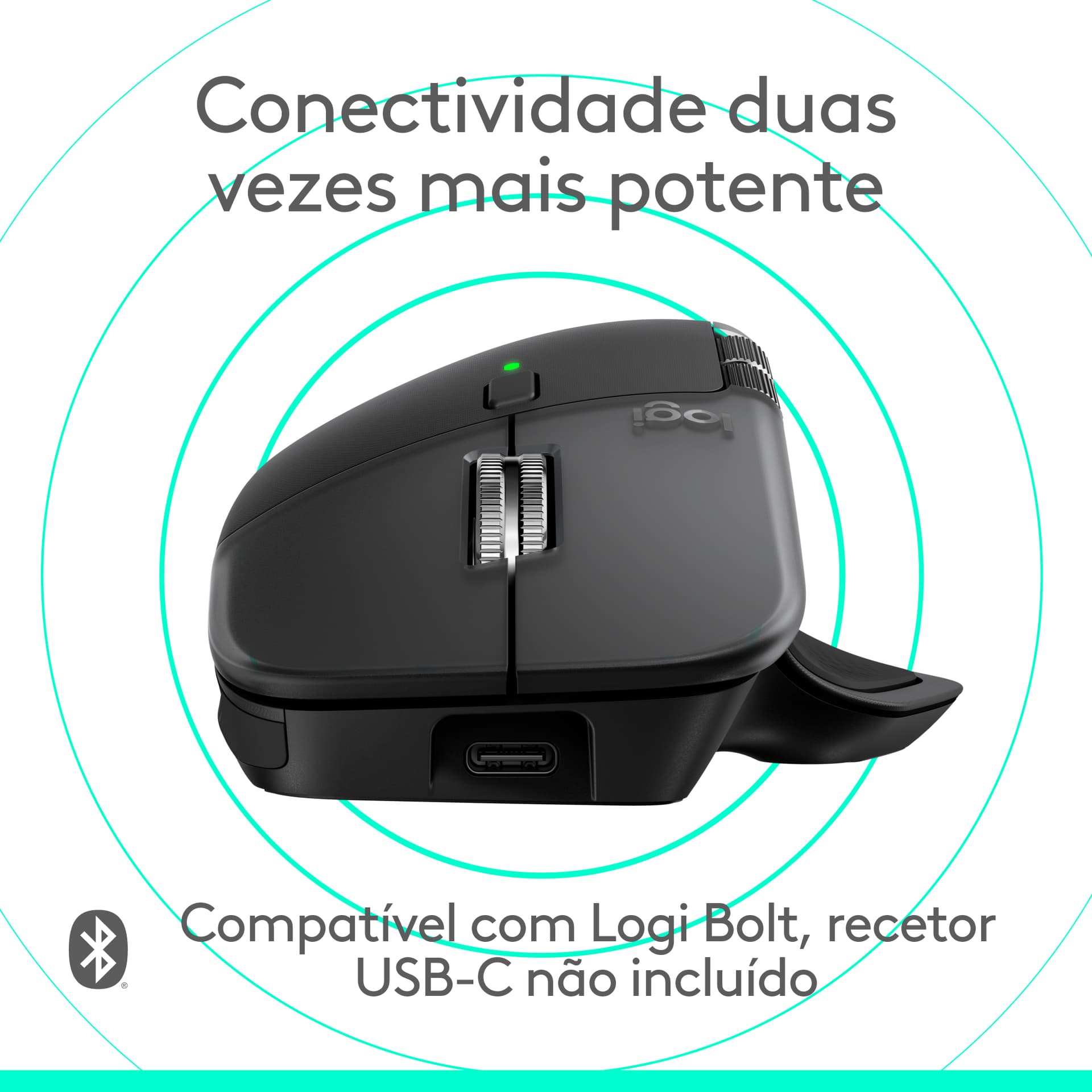 Logitech MX Master 4 for Mac, rato ergonómico com Bluetooth com feedback tátil de desempenho avançado, deslocamento ultrarrápido, carregamento por USB-C , MacOS, iPadOS, Windows - preto sideral, miniatura 11