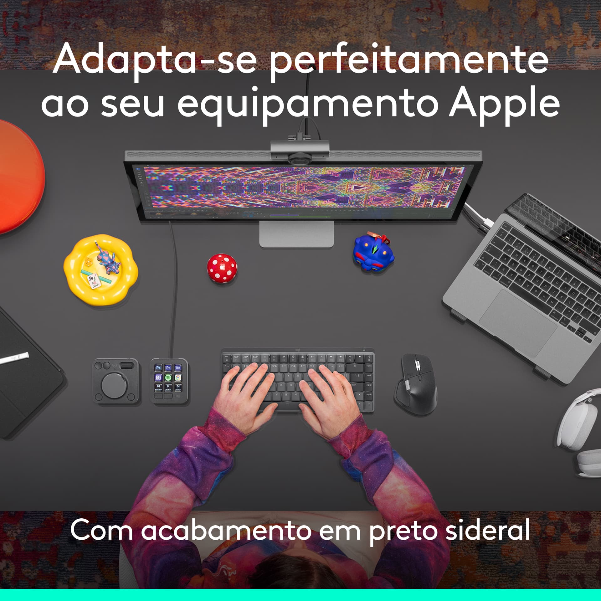 Logitech MX Master 4 for Mac, rato ergonómico com Bluetooth com feedback tátil de desempenho avançado, deslocamento ultrarrápido, carregamento por USB-C , MacOS, iPadOS, Windows - preto sideral, miniatura 12
