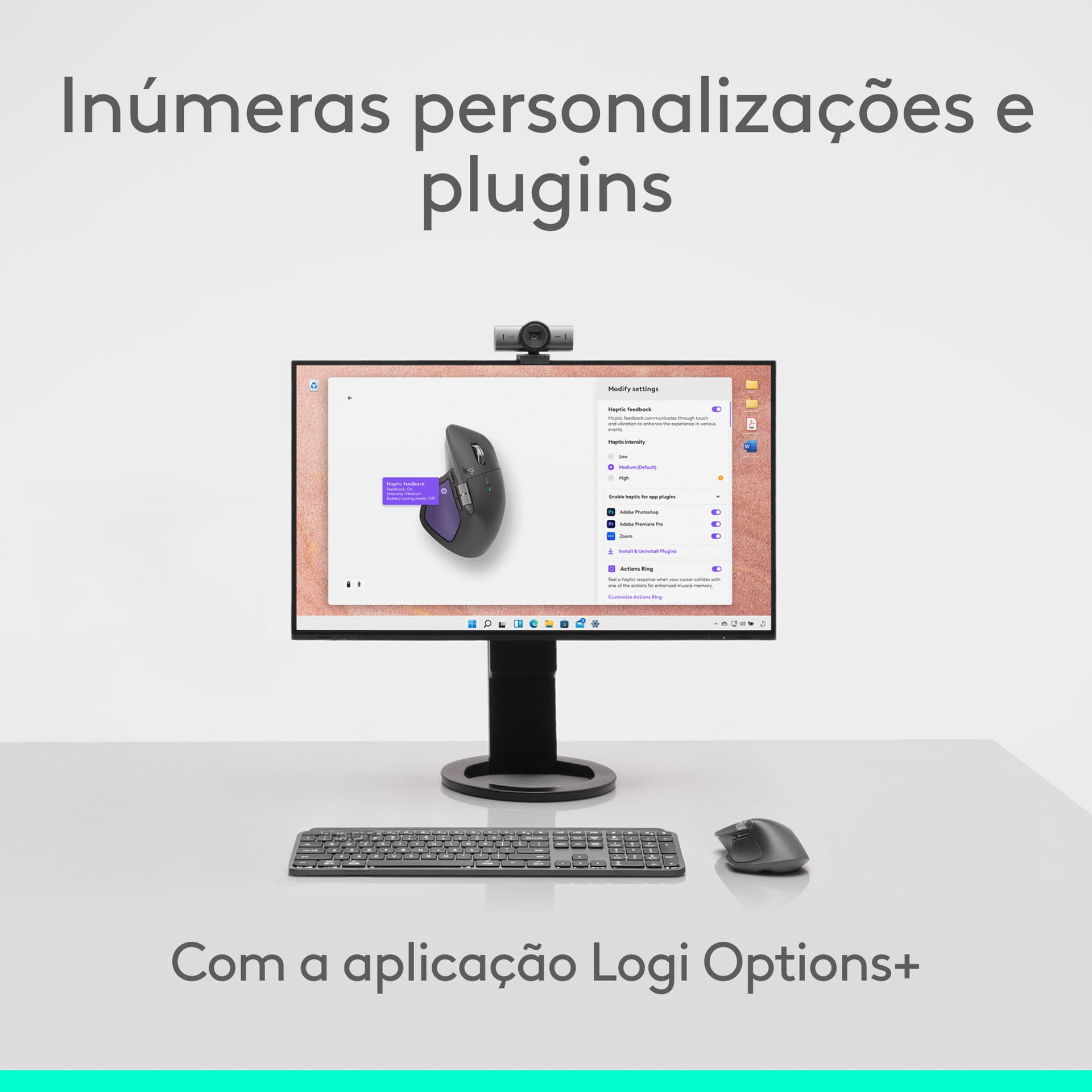 Logitech MX Master 4 for Mac, rato ergonómico com Bluetooth com feedback tátil de desempenho avançado, deslocamento ultrarrápido, carregamento por USB-C , MacOS, iPadOS, Windows - preto sideral, miniatura 13