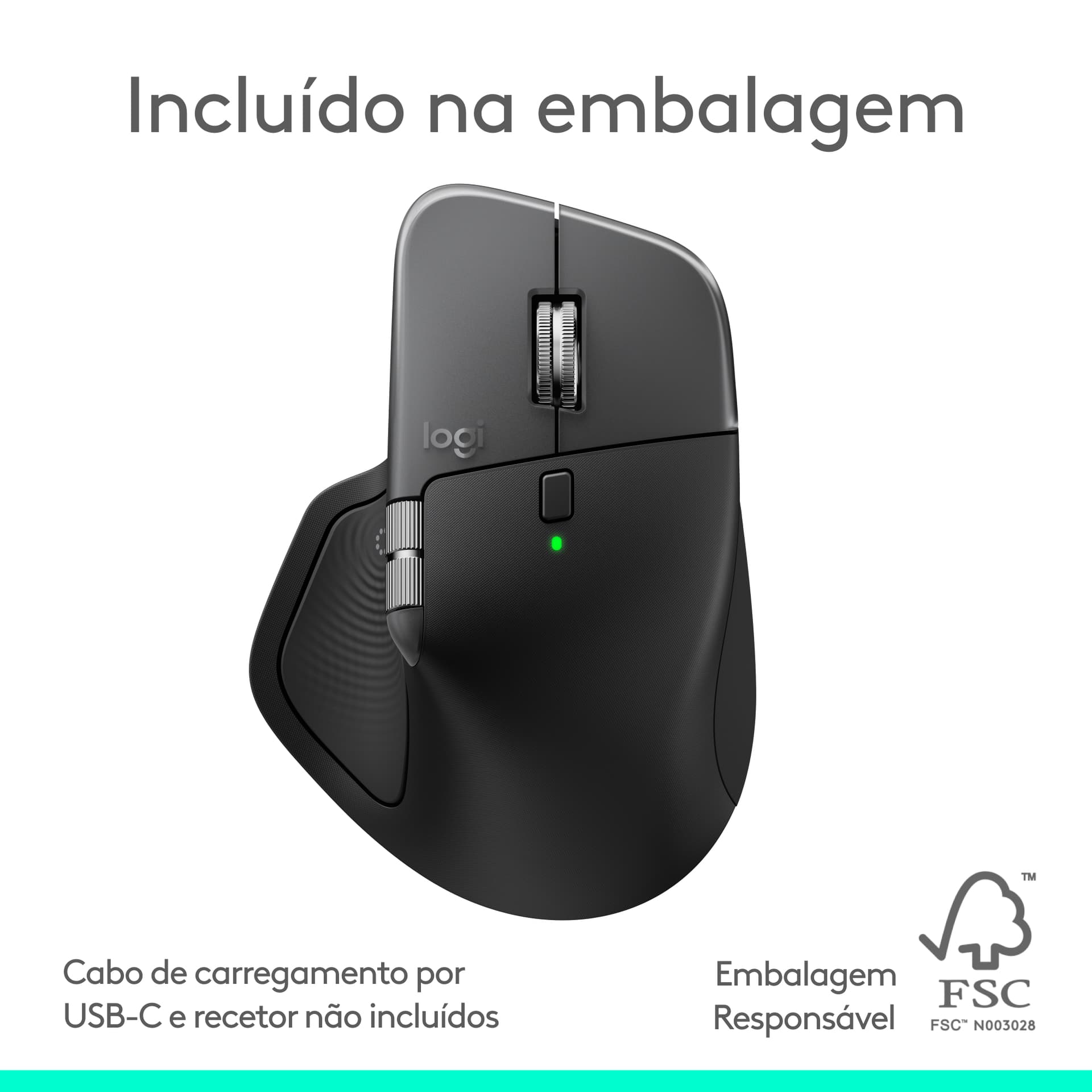 Logitech MX Master 4 for Mac, rato ergonómico com Bluetooth com feedback tátil de desempenho avançado, deslocamento ultrarrápido, carregamento por USB-C , MacOS, iPadOS, Windows - preto sideral, miniatura 16