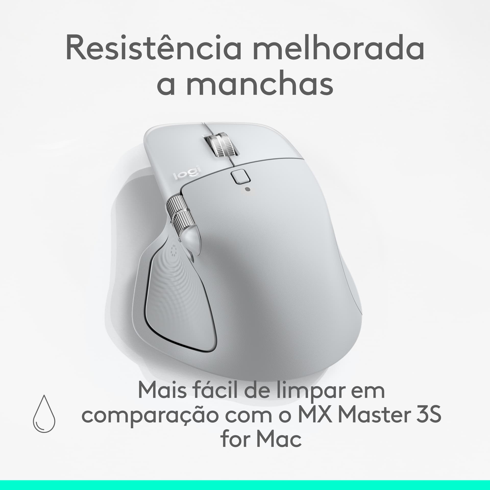 Logitech MX Master 4 for Mac, rato ergonómico com Bluetooth com feedback tátil de desempenho avançado, deslocamento ultrarrápido, carregamento por USB-C , MacOS, iPadOS, Windows - branco prateado, miniatura 15