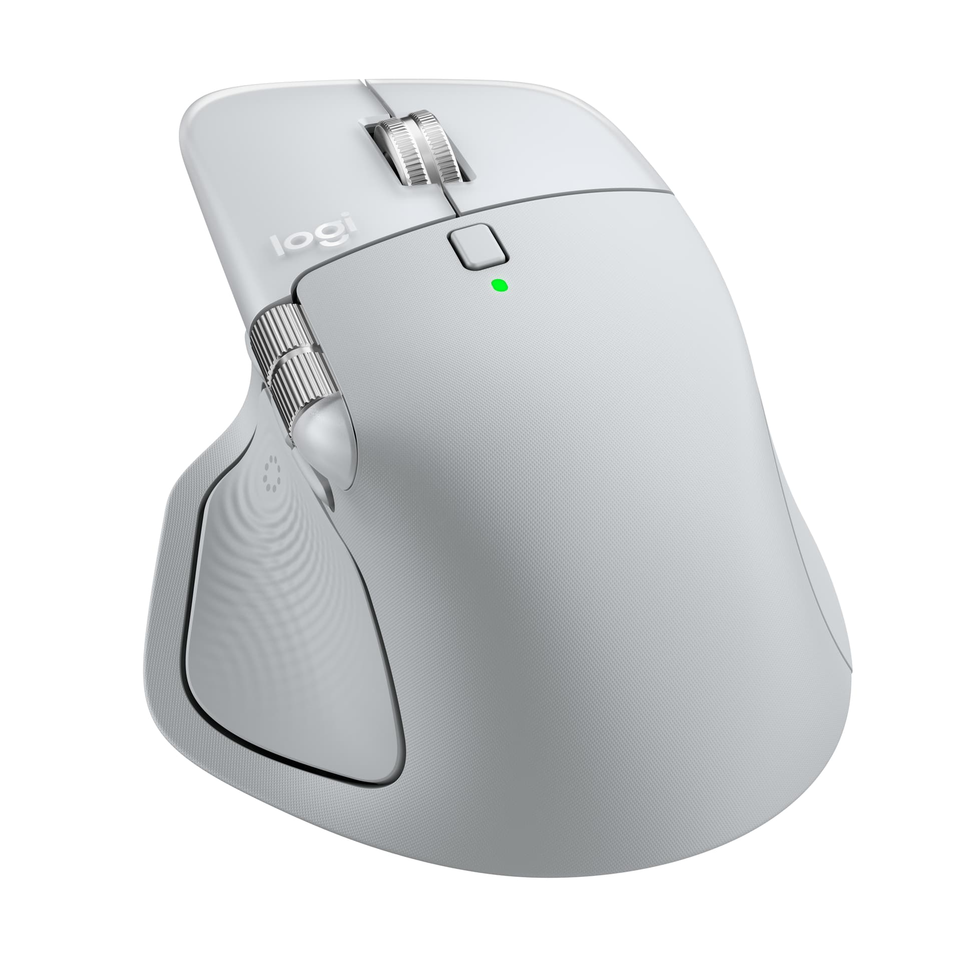 Logitech MX Master 4 for Mac, rato ergonómico com Bluetooth com feedback tátil de desempenho avançado, deslocamento ultrarrápido, carregamento por USB-C , MacOS, iPadOS, Windows - branco prateado, miniatura 5