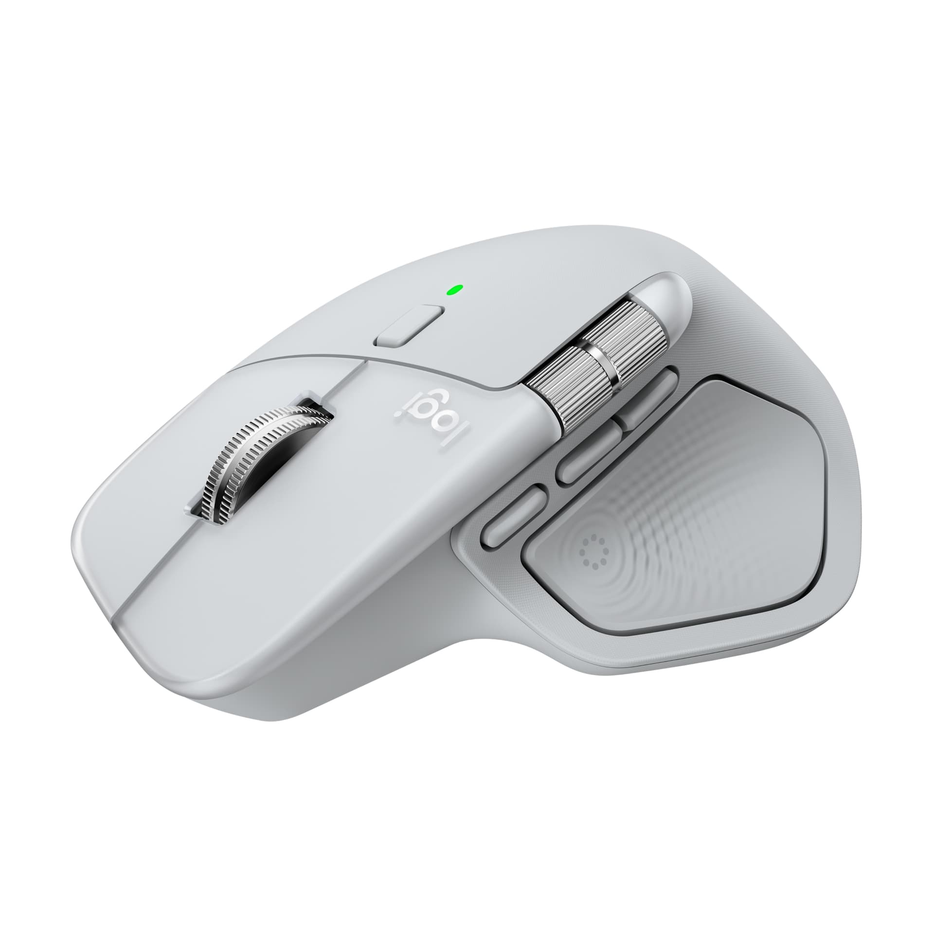 Logitech MX Master 4 for Mac, rato ergonómico com Bluetooth com feedback tátil de desempenho avançado, deslocamento ultrarrápido, carregamento por USB-C , MacOS, iPadOS, Windows - branco prateado, miniatura 7