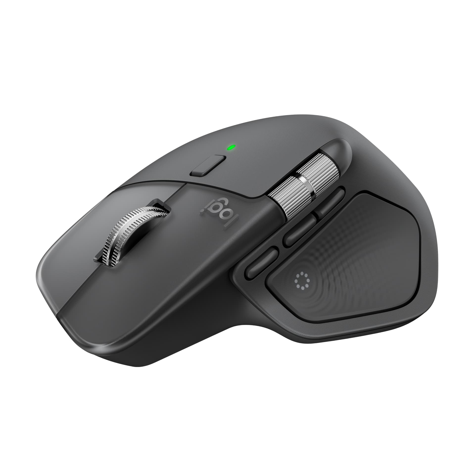 Logitech MX Master 4, rato ergonómico sem fios com feedback tátil de desempenho avançado, deslocamento ultrarrápido, carregamento por USB-C , Bluetooth, Windows, MacOS - cinzento claro, miniatura 15